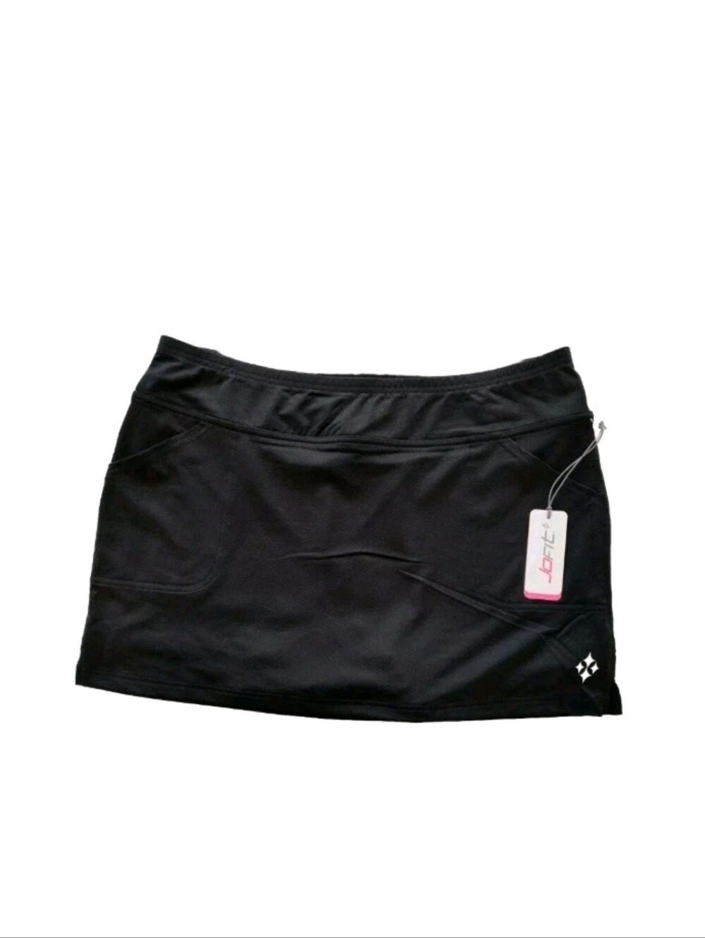 Jofit Skort Skirt Black Jacquard Mina Tennis XL Pickleball with Pockets #C22